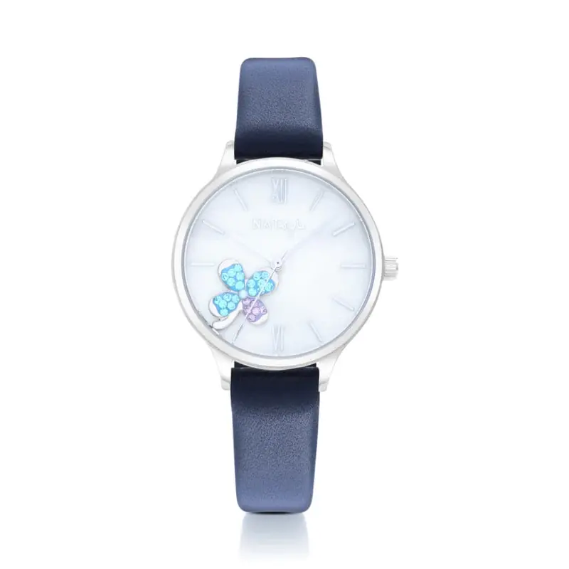 Natbyj Serendipity White Leather Strap Women Watch Nat0501 1