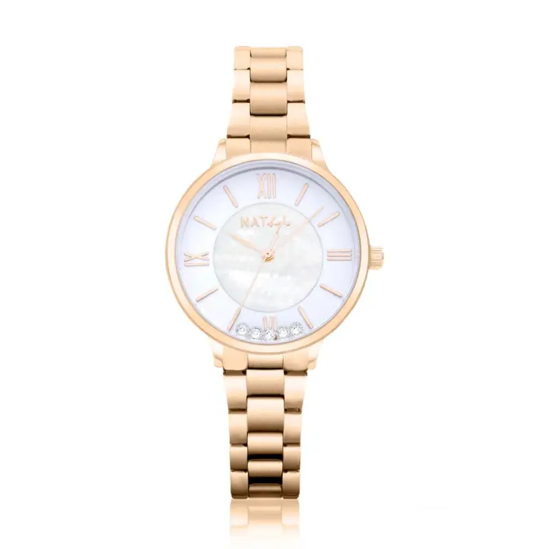 Natbyj Stargaze Gold Stainless Steel Strap Women Watch Nat0905m 1