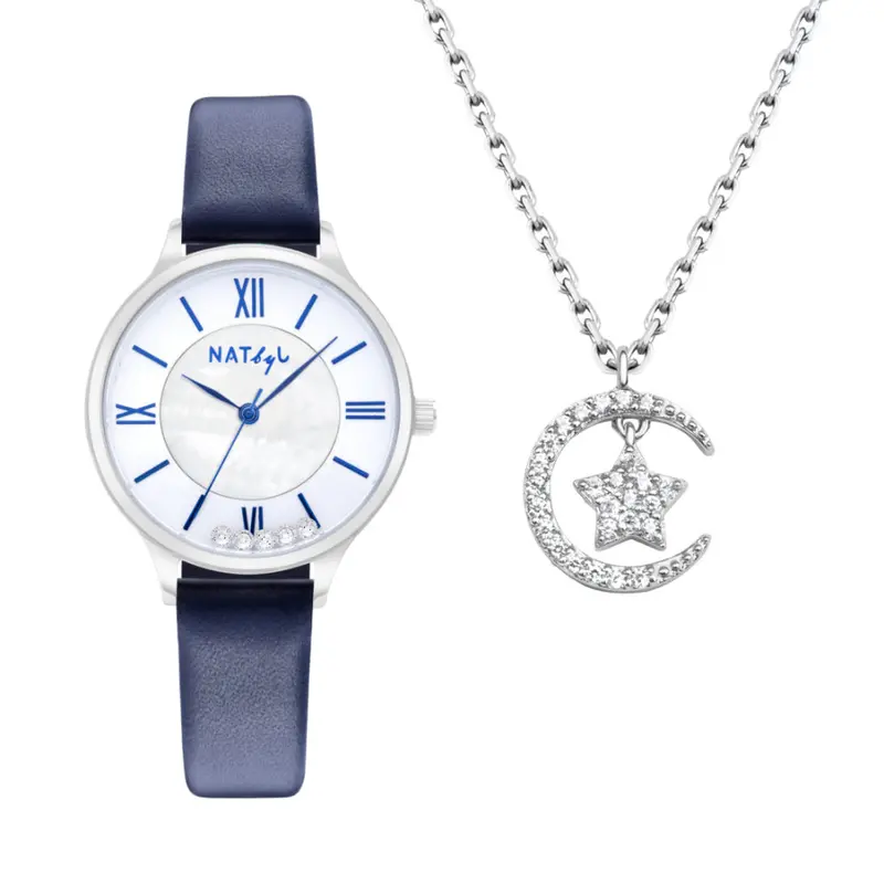 Natbyj Stargaze Watch And Necklace Gift Set Nat0901n0908s 1