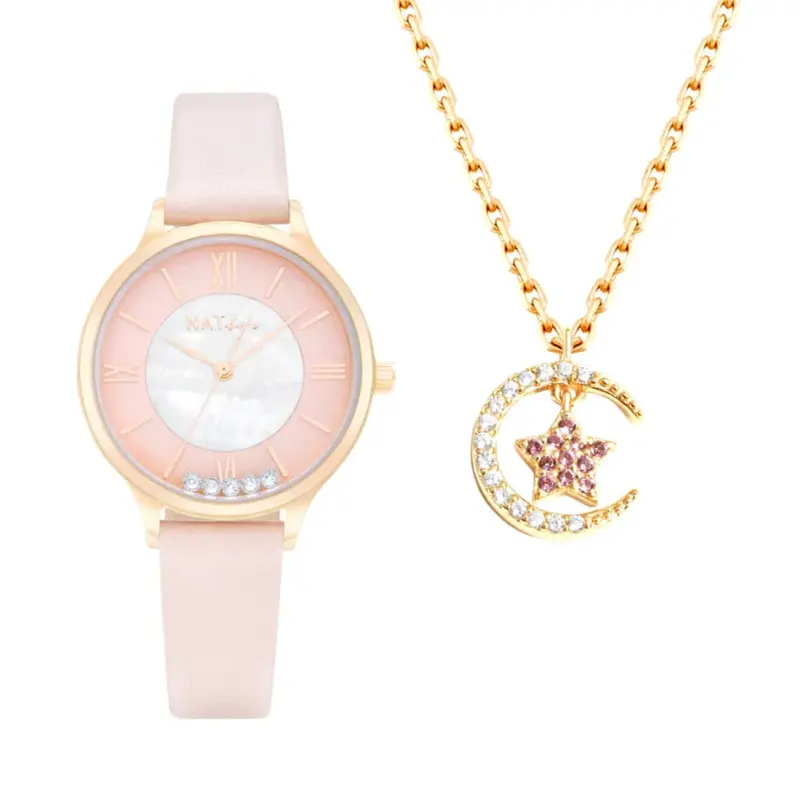 Natbyj Stargaze Watch And Necklace Gift Set Nat0907n0907y 1