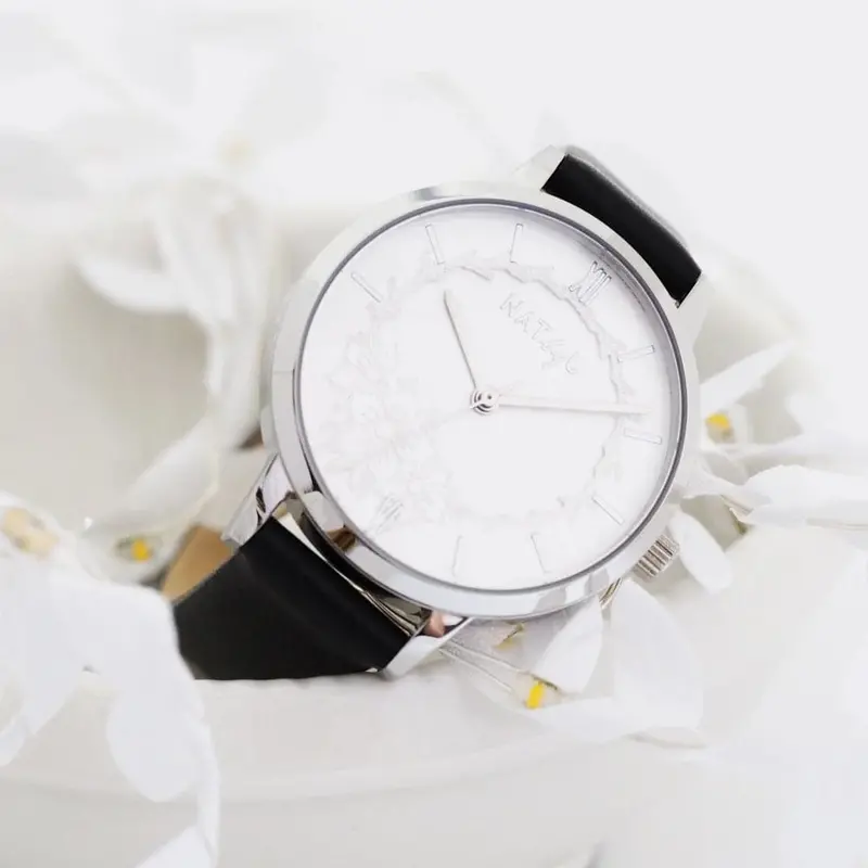 Natbyj Unity Black Leather Strap Women Watch Nat0801 1