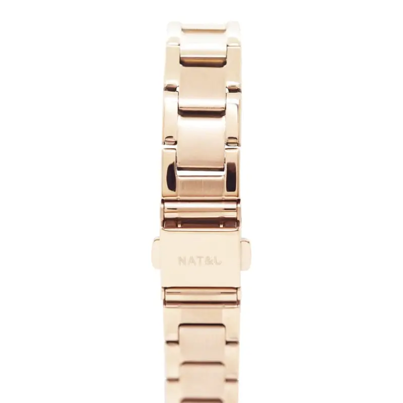 Natbyj Unity Rose Gold Stainless Steel Strap Women Watch Nat0805m 2