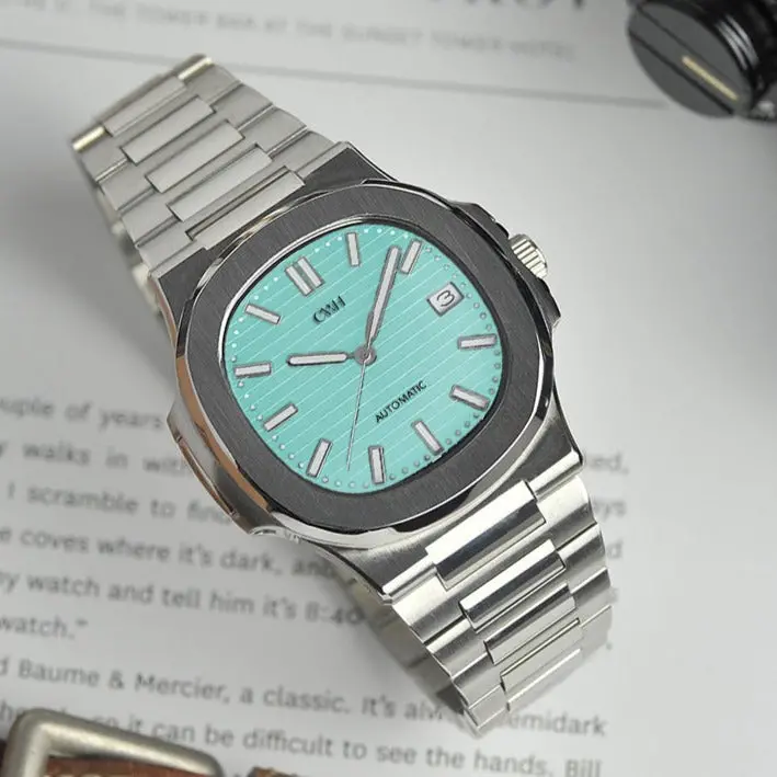 Nautical Series Custom Automatic Dress Watch With Date (Blue Dial) 1