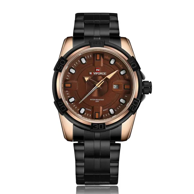 Naviforce Analog Nf9079 Rg/Ce/Y Quartz Men's Watch 1
