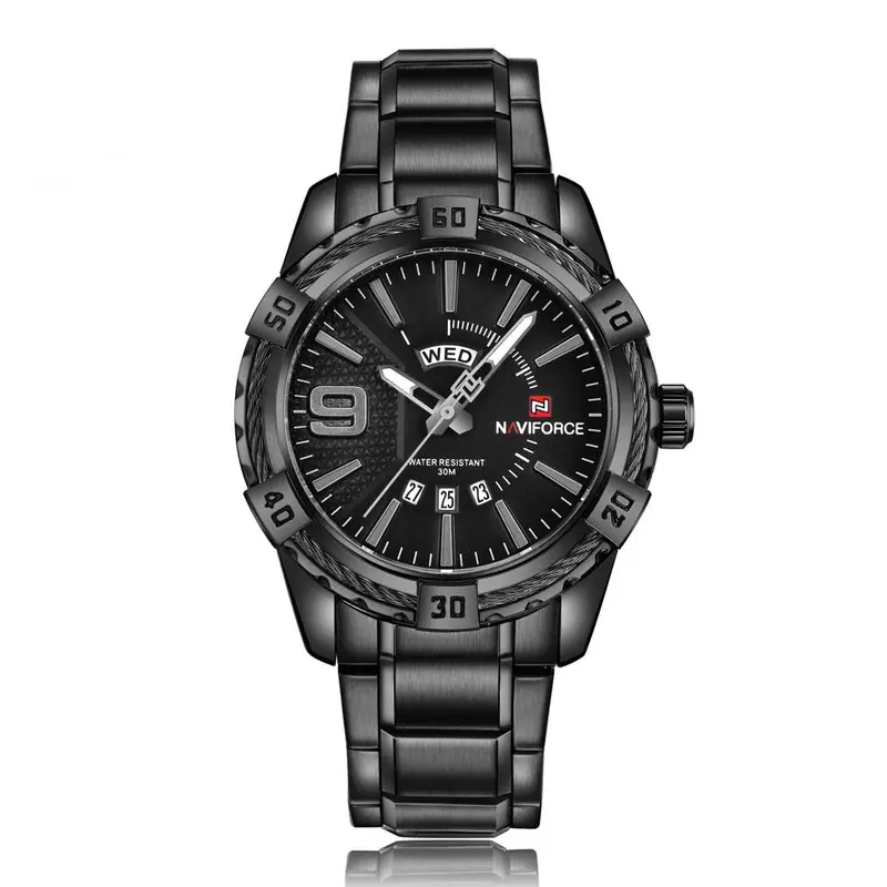Naviforce Analog Nf9117s B/B Quartz Men's Watch 1