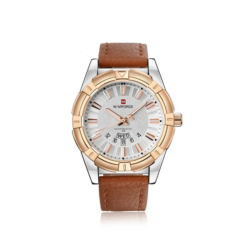 Naviforce Analog Nf9118 S/Rg/Bn Stainless Steel Quartz Men's Watch 1
