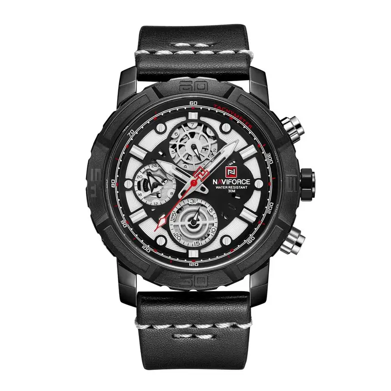 Naviforce Analog Nf9139 B/W/B Quartz Men's Watch 1