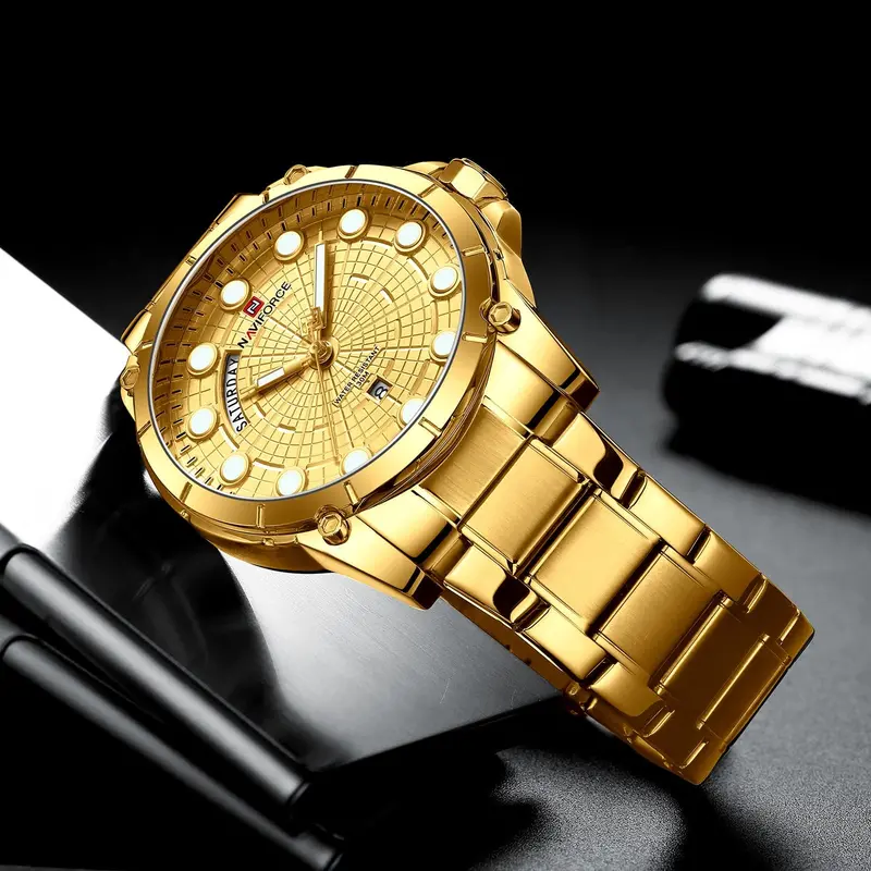 Naviforce Analog Nf9152 G/G Quartz Men's Watch 2