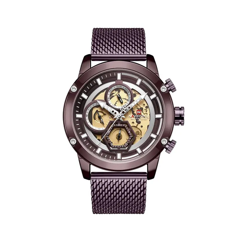 Naviforce Analog Nf9167 Ce/Ce Stainless Steel Chronograph Quartz Men's Watch 1
