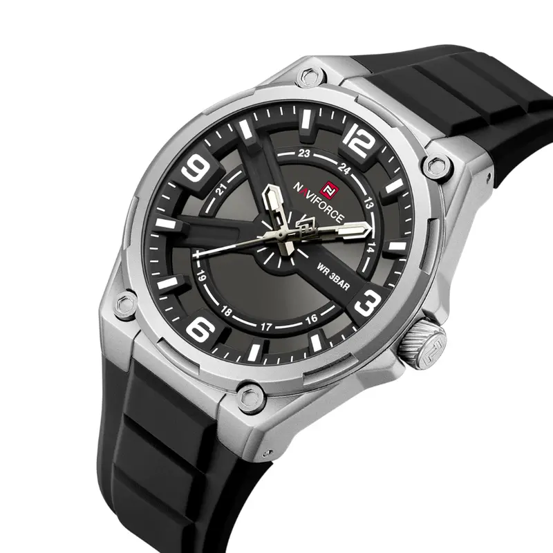 Naviforce Black Fumed Silica Strap Men's Watch Nf9260 S/B/B 2