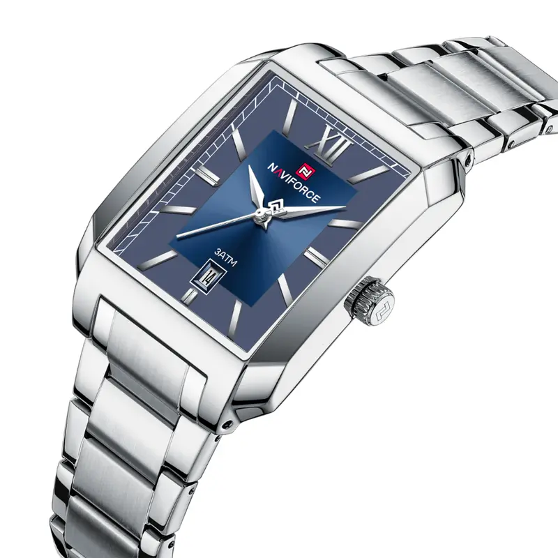 Naviforce Blue Dial Stainless Steel Strap Men's Watch Nf9251g S/Be/S 2