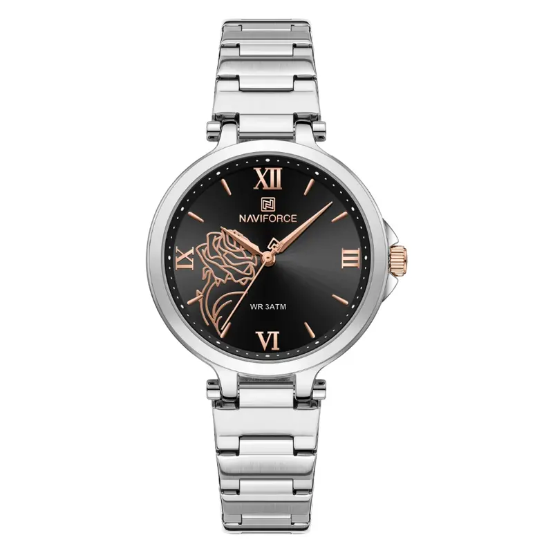 Naviforce Casual & Business Style Women's Watch - Black Dial | Nf5060 S/B 1