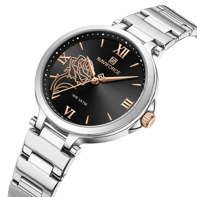 Naviforce Casual & Business Style Women's Watch - Black Dial | Nf5060 S/B 2