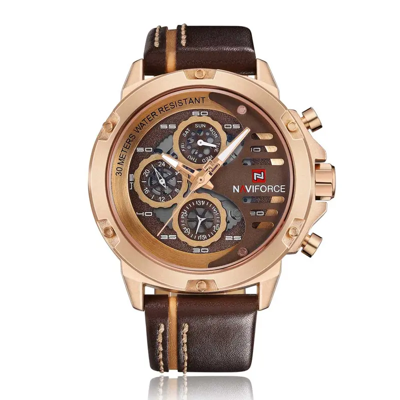Naviforce Chronograph Nf9110 Rg/Ce/Bn Men's Watch 1