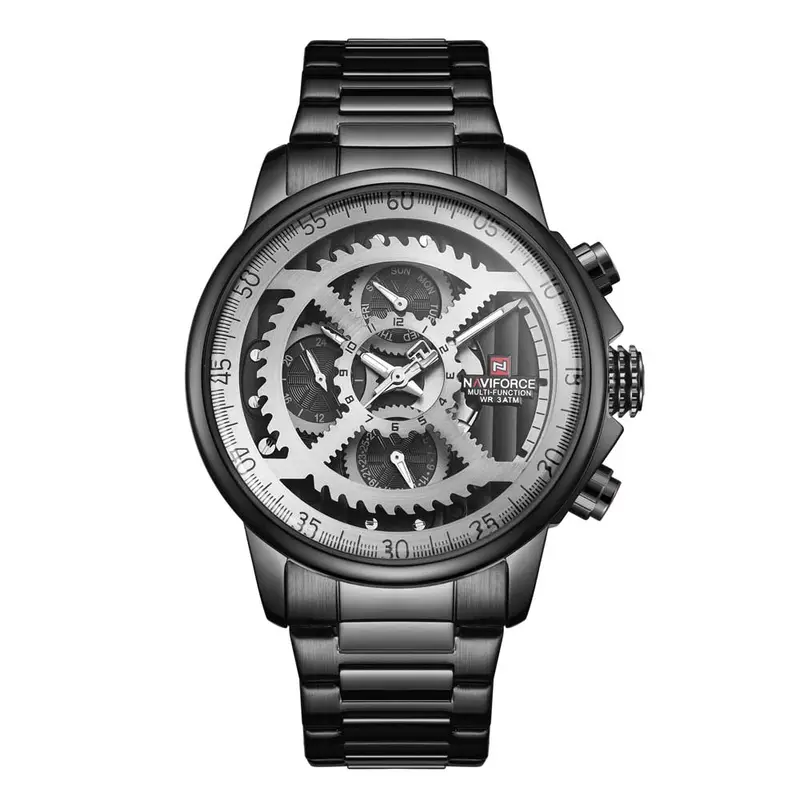 Naviforce Chronograph Nf9150 B/W/B Men's Watch 1