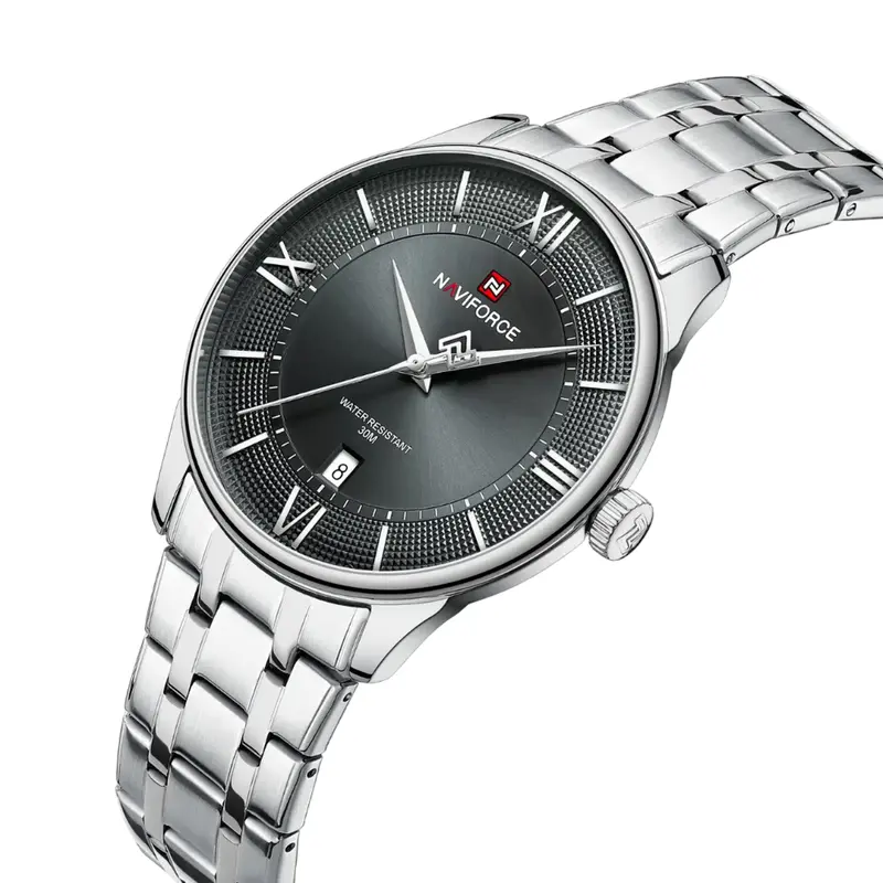 Naviforce Gray Dial Stainless Steel Strap Men's Watch Nf9272s S/Gy/S 2