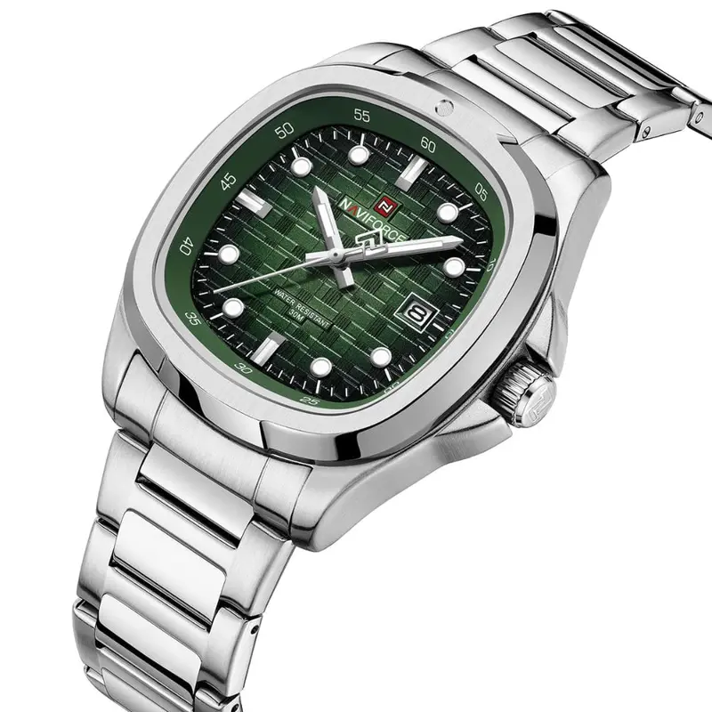 Naviforce Green Dial Stainless Steel Strap Men's Watch Nf9240 S/Gn/S 2