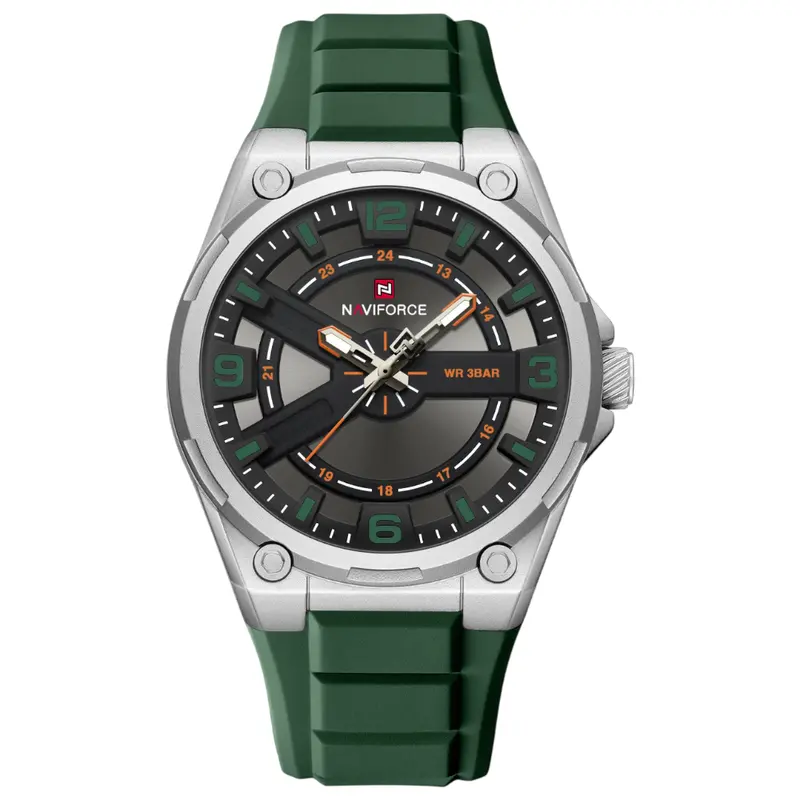 Naviforce Green Fumed Silica Strap Men's Watch Nf9260 S/Gn/Gn 1