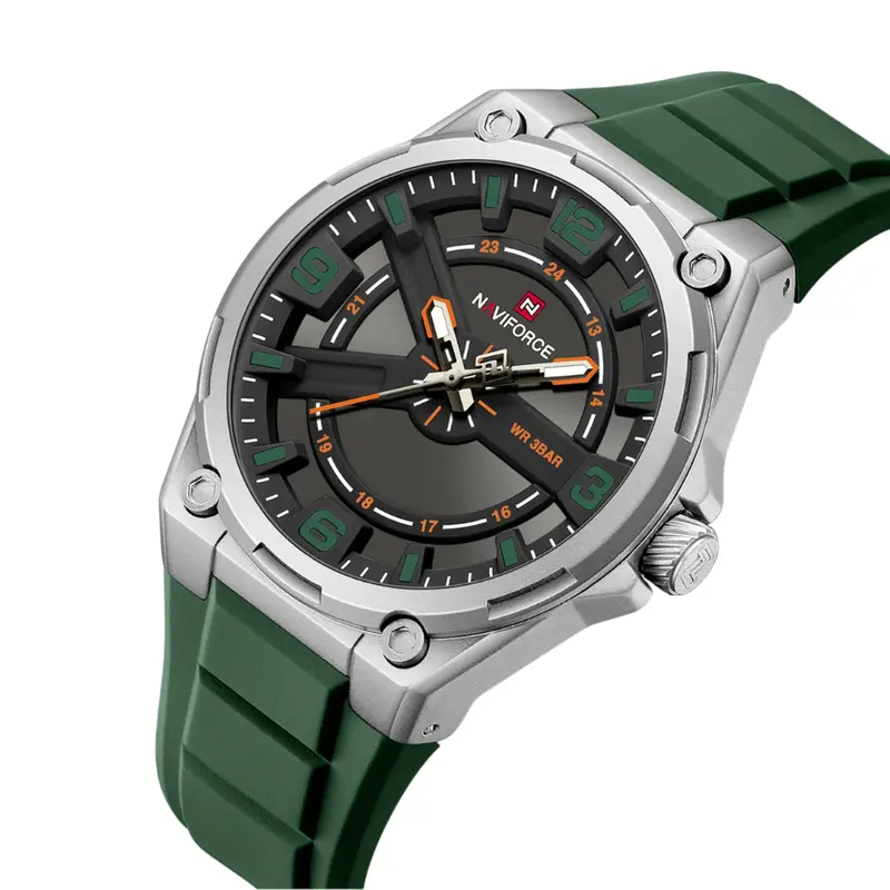 Naviforce Green Fumed Silica Strap Men's Watch Nf9260 S/Gn/Gn 2