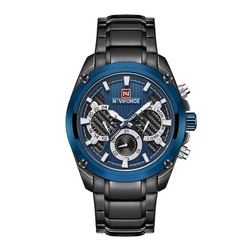 Naviforce N9113-A-B/Be/B Men's Chronograph Watch 1