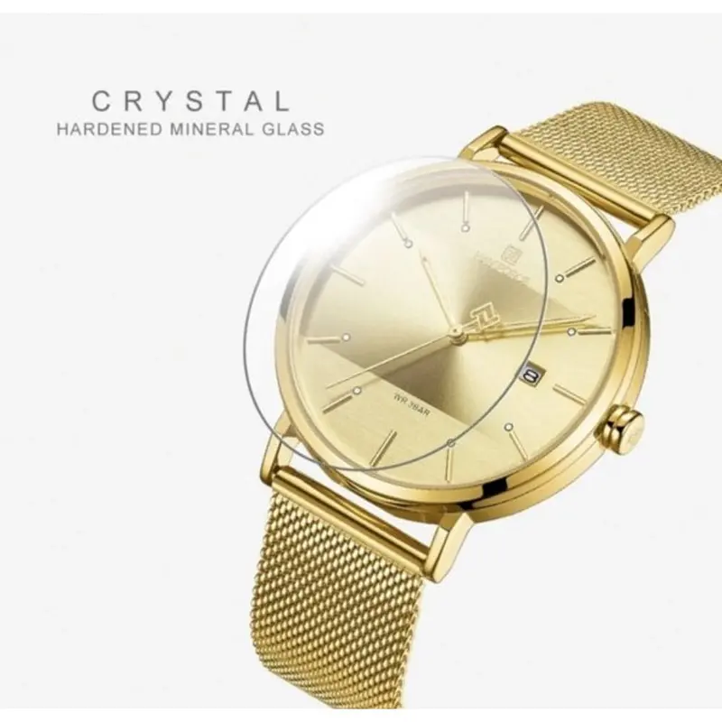 Naviforce Nf3008l G/G Gold Mesh Strap Unisex's Watch 2