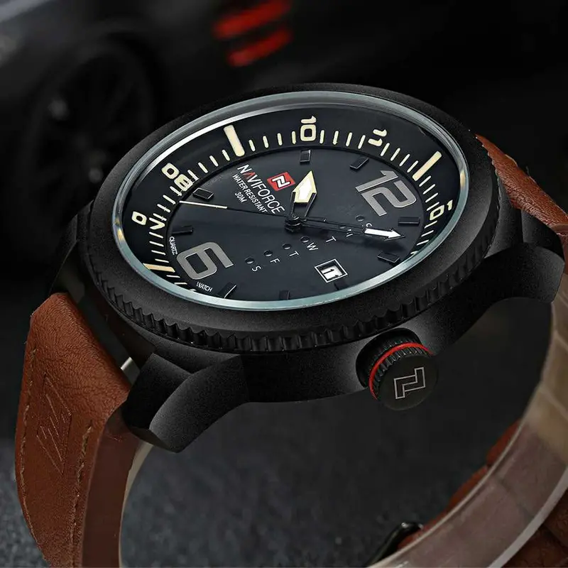 Naviforce Nf9063 B/Y/Bn Men's Analog Watch 2