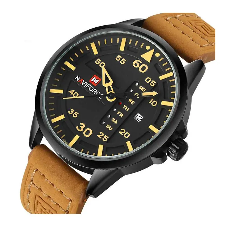 Naviforce Nf9074-B-Y-Bn Men's Analog Watch 2