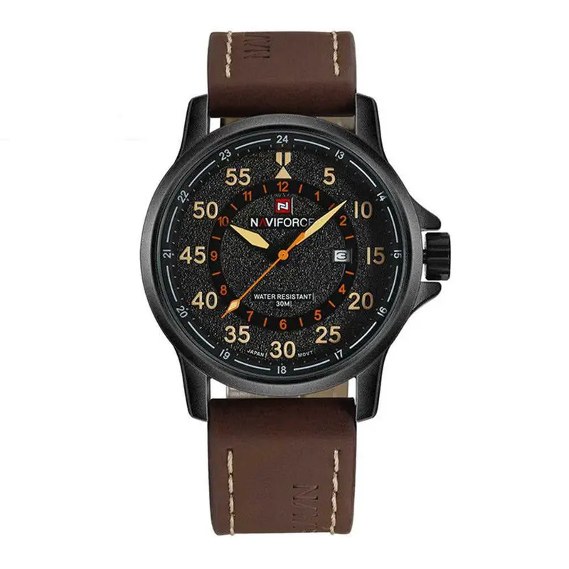 Naviforce Nf9076 B/Y/D.Bn Men's Analog Watch 1