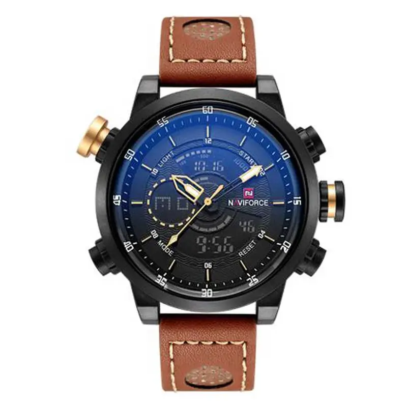 Naviforce Nf9081 B/Y/Bn Men's Watch 1