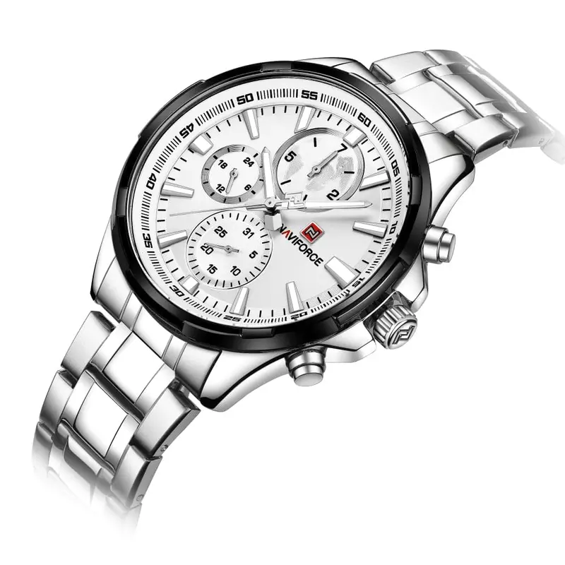 Naviforce Nf9089 S/W Stainless Steel Men's Watch 2