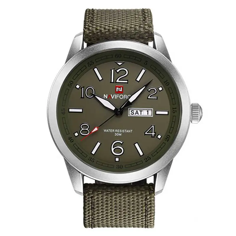 Naviforce Nf9101 S/W/Gn Men's Analog Watch 1