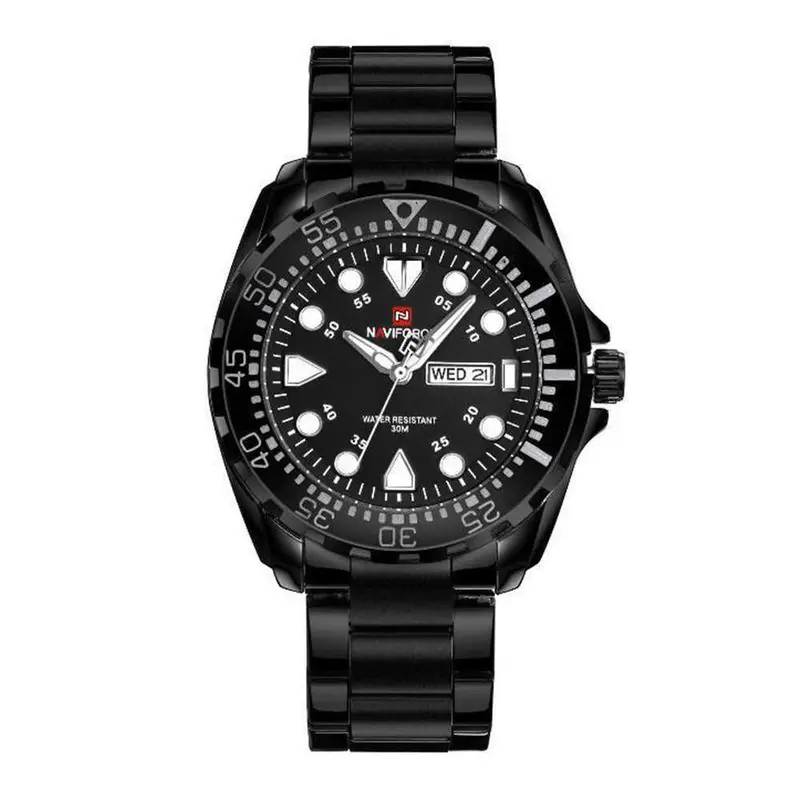 Naviforce Nf9105 B-B-W Men's Chronograph Watch 1
