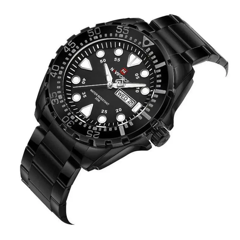 Naviforce Nf9105 B-B-W Men's Chronograph Watch 2