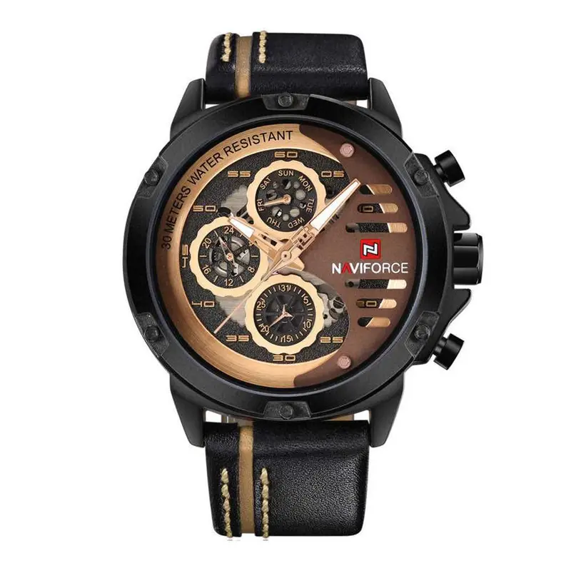 Naviforce Nf9110 B/Rg/Bn Men's Chronograph Watch 1