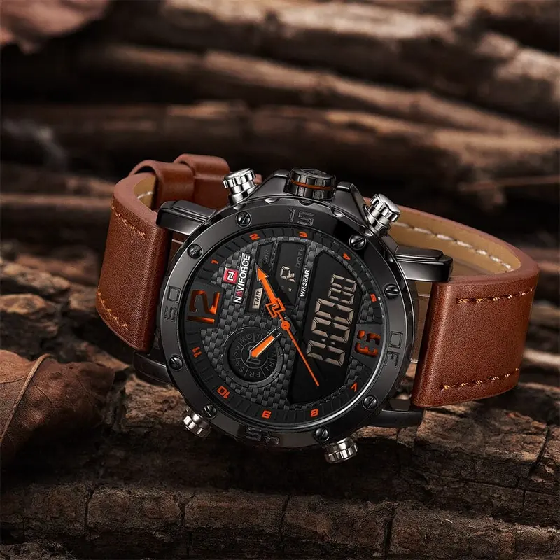 Naviforce Nf9134 B/O/L.Bn Men's Watch 2