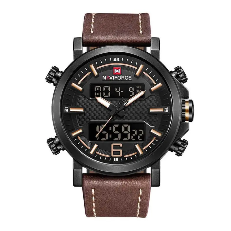 Naviforce Nf9135-B-Y-Bn Men's Digital Casual Watch 1