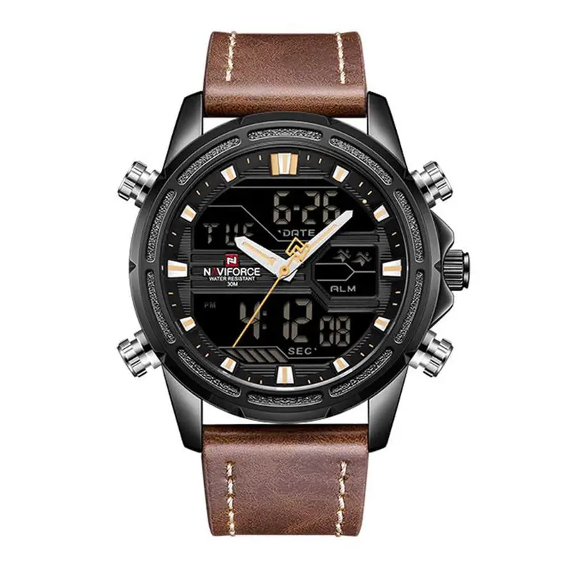 Naviforce Nf9138l B/Y/D.Bn Black Dial Men's Watch 1