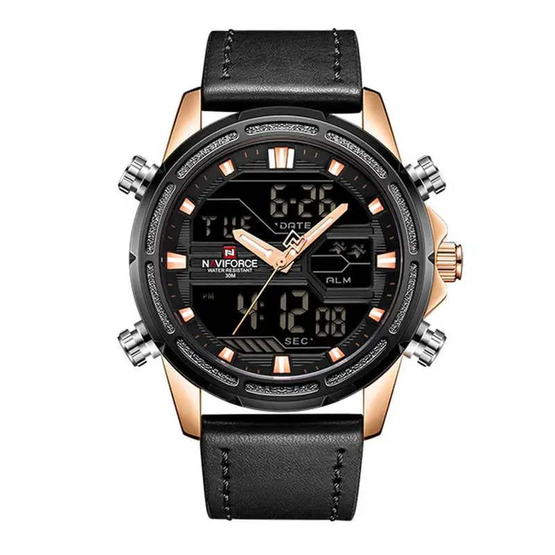Naviforce Nf9138l Rg/B/B Men's Digital Casual Watch 1