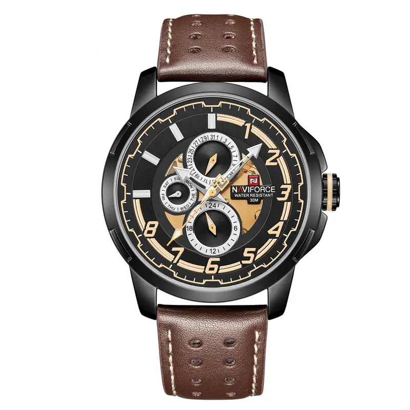 Naviforce Nf9142 B/Y/D.Bn Men's Watch 1