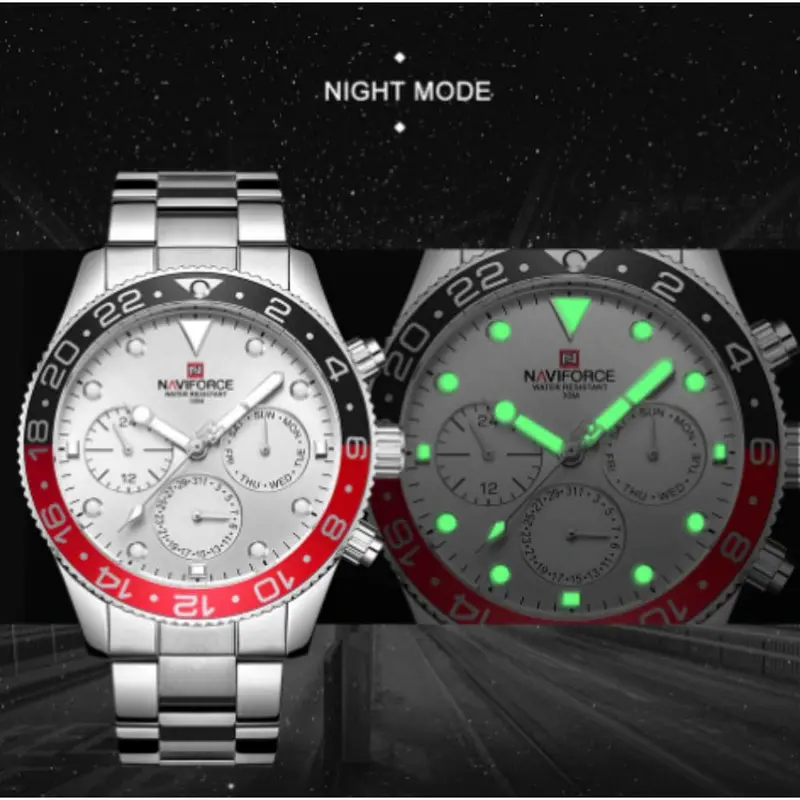 Naviforce Nf9147 S/W Stainless Steel Men's Watch 2