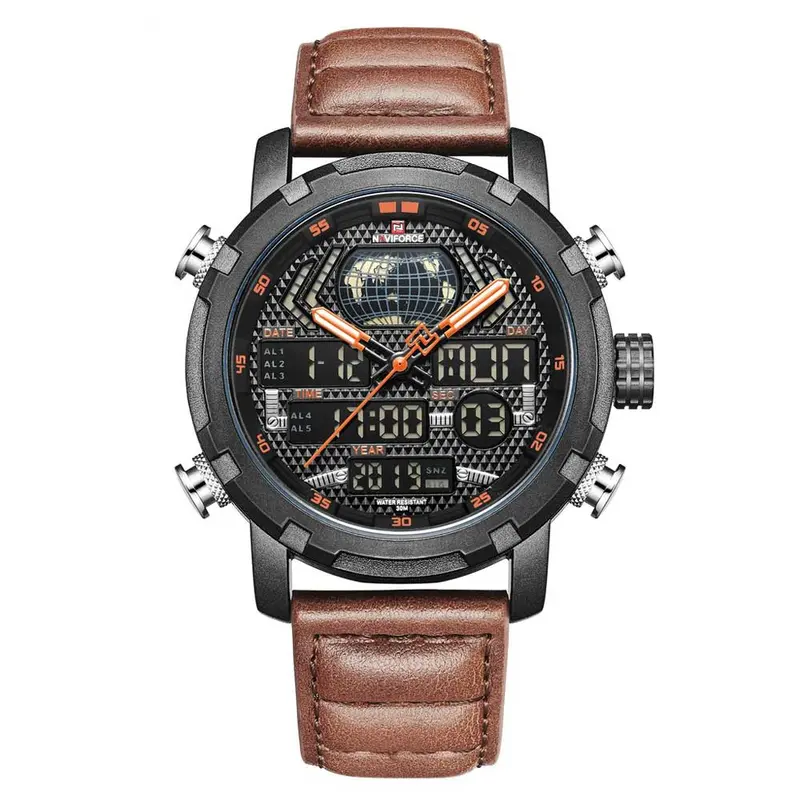 Naviforce Nf9160 B/Y/Bn Men's Watch 1