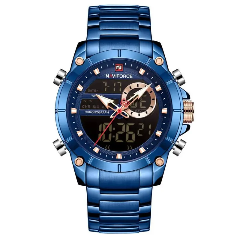 Naviforce Nf9163 Be/Be Blue Stainless Steel Men Watch 1