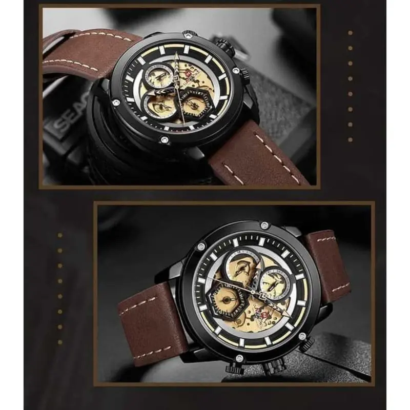Naviforce Nf9167 B/Y/D.Bn Men's Watch 2