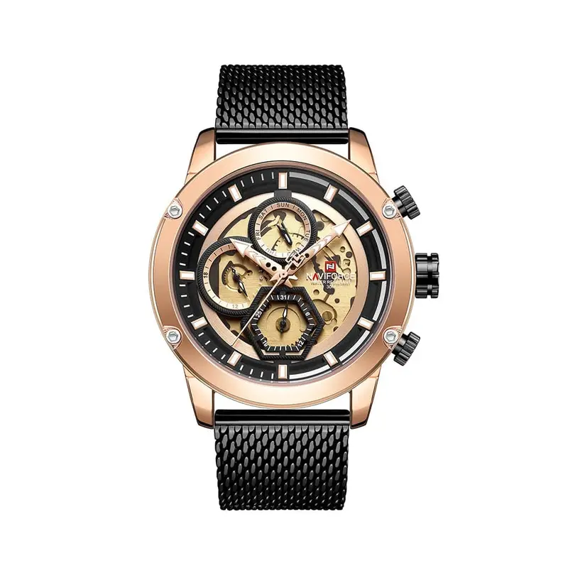 Naviforce Nf9167 Rg/B Stainless Steel Chronograph Men's Watch 1