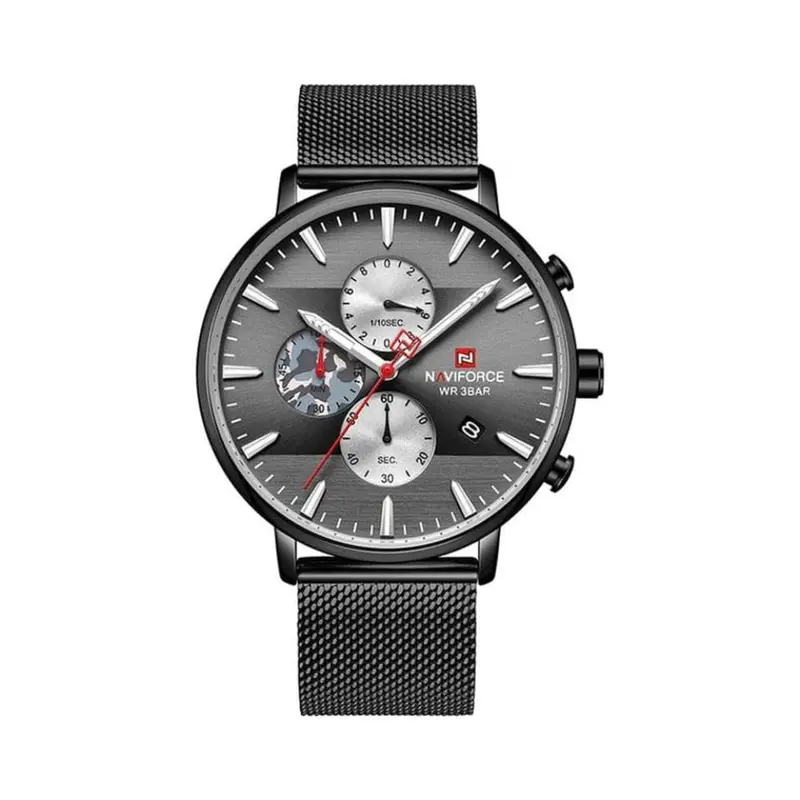 Naviforce Nf9169 B/B Black Stainless Steel Men's Watch 1