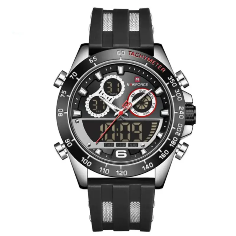 Naviforce Nf9188t S/B/B Black Strap Men's Watch 1