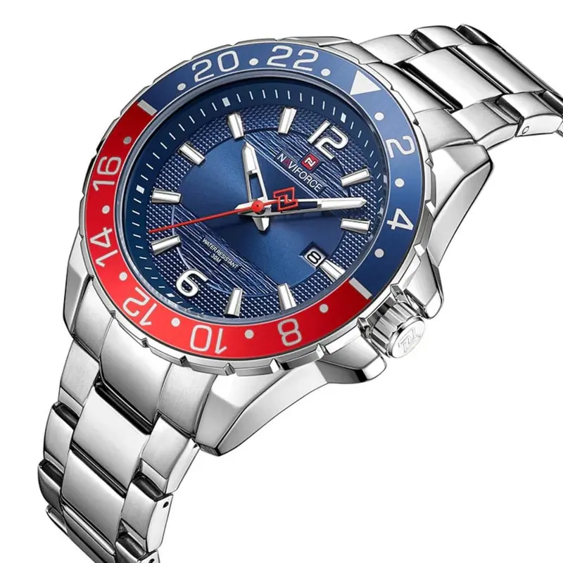 Naviforce Nf9192 S/S/Be Stainless Steel Sports Men Watch 1