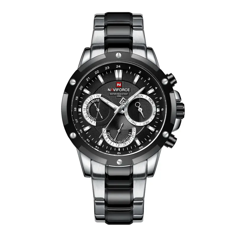 Naviforce Nf9196s S/B Stainless Steel Men Watch 1