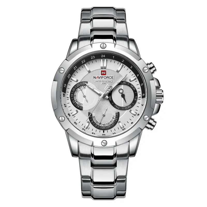 Naviforce Nf9196s S/W Stainless Steel Men Watch 1