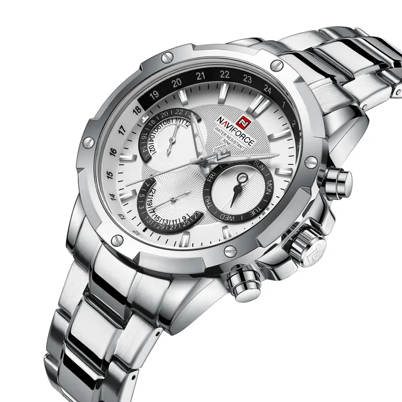 Naviforce Nf9196s S/W Stainless Steel Men Watch 2